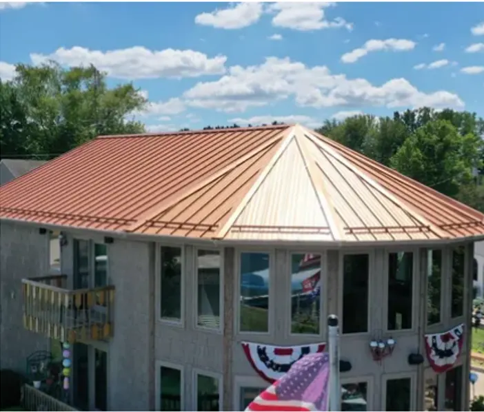 Tarping and dry-in on a Highland Park commercial roof
