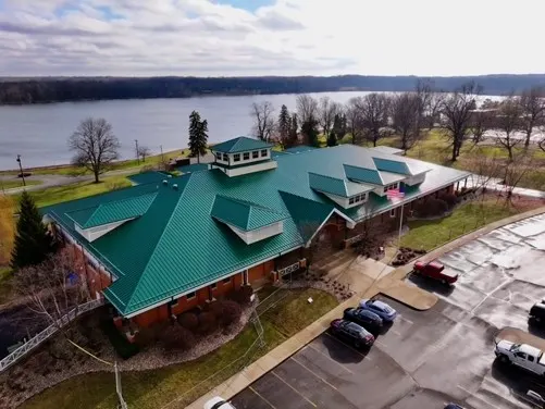 Commercial roof inspection documented in Highland Park